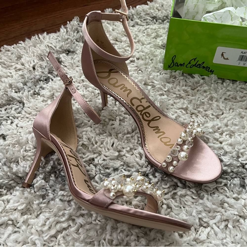 Sam Edelman Platt pink satin pump sz 8